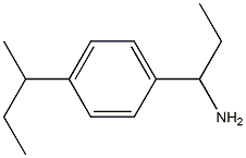 1-[4-(butan-2-yl)phenyl]propan-1-amine Struktur