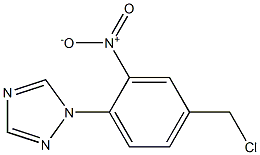 1-[4-(chloromethyl)-2-nitrophenyl]-1H-1,2,4-triazole Struktur