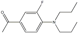 1-[4-(dipropylamino)-3-fluorophenyl]ethan-1-one Struktur