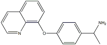 1-[4-(quinolin-8-yloxy)phenyl]ethan-1-amine Struktur