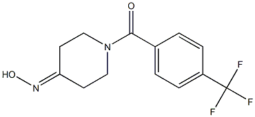 1-[4-(trifluoromethyl)benzoyl]piperidin-4-one oxime Struktur