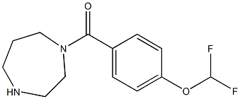 1-{[4-(difluoromethoxy)phenyl]carbonyl}-1,4-diazepane Struktur