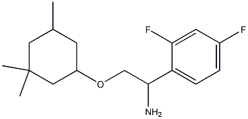 1-{1-amino-2-[(3,3,5-trimethylcyclohexyl)oxy]ethyl}-2,4-difluorobenzene Struktur