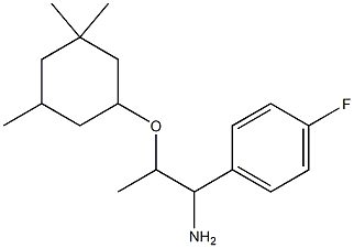 1-{1-amino-2-[(3,3,5-trimethylcyclohexyl)oxy]propyl}-4-fluorobenzene Struktur