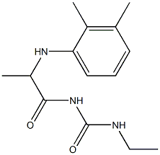 1-{2-[(2,3-dimethylphenyl)amino]propanoyl}-3-ethylurea Struktur