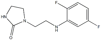 1-{2-[(2,5-difluorophenyl)amino]ethyl}imidazolidin-2-one Struktur