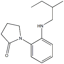 1-{2-[(2-methylbutyl)amino]phenyl}pyrrolidin-2-one Struktur