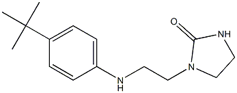 1-{2-[(4-tert-butylphenyl)amino]ethyl}imidazolidin-2-one Struktur