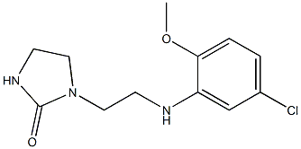 1-{2-[(5-chloro-2-methoxyphenyl)amino]ethyl}imidazolidin-2-one Struktur