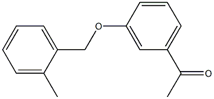 1-{3-[(2-methylphenyl)methoxy]phenyl}ethan-1-one Struktur