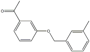 1-{3-[(3-methylphenyl)methoxy]phenyl}ethan-1-one Struktur