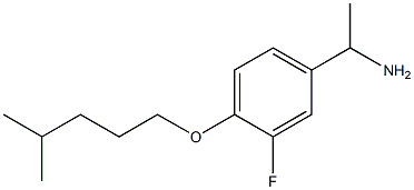 1-{3-fluoro-4-[(4-methylpentyl)oxy]phenyl}ethan-1-amine Struktur