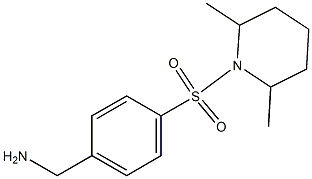 1-{4-[(2,6-dimethylpiperidin-1-yl)sulfonyl]phenyl}methanamine Struktur