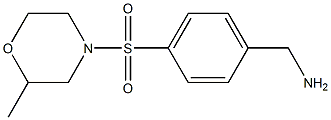 1-{4-[(2-methylmorpholin-4-yl)sulfonyl]phenyl}methanamine Struktur