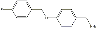 1-{4-[(4-fluorobenzyl)oxy]phenyl}methanamine Struktur