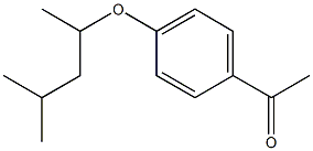 1-{4-[(4-methylpentan-2-yl)oxy]phenyl}ethan-1-one Struktur