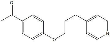 1-{4-[3-(pyridin-4-yl)propoxy]phenyl}ethan-1-one Struktur