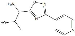 1-amino-1-[3-(pyridin-4-yl)-1,2,4-oxadiazol-5-yl]propan-2-ol Struktur