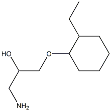 1-amino-3-[(2-ethylcyclohexyl)oxy]propan-2-ol Struktur