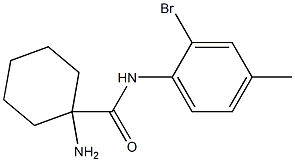 1-amino-N-(2-bromo-4-methylphenyl)cyclohexanecarboxamide Struktur