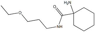 1-amino-N-(3-ethoxypropyl)cyclohexanecarboxamide Struktur