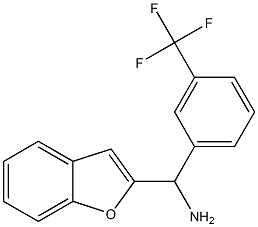 1-benzofuran-2-yl[3-(trifluoromethyl)phenyl]methanamine Struktur