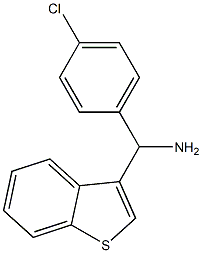 1-benzothiophen-3-yl(4-chlorophenyl)methanamine Struktur