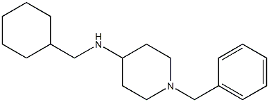 1-benzyl-N-(cyclohexylmethyl)piperidin-4-amine Struktur