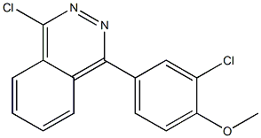 1-chloro-4-(3-chloro-4-methoxyphenyl)phthalazine Struktur