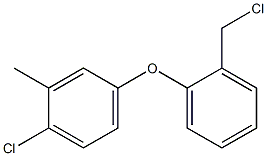 1-chloro-4-[2-(chloromethyl)phenoxy]-2-methylbenzene Struktur