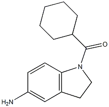 1-cyclohexanecarbonyl-2,3-dihydro-1H-indol-5-amine Struktur