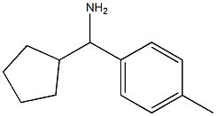 1-cyclopentyl-1-(4-methylphenyl)methanamine Struktur