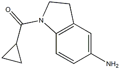 1-cyclopropanecarbonyl-2,3-dihydro-1H-indol-5-amine Struktur