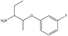 1-ethyl-2-(3-fluorophenoxy)propylamine Struktur