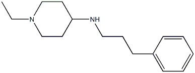 1-ethyl-N-(3-phenylpropyl)piperidin-4-amine Struktur