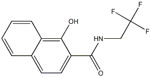 1-hydroxy-N-(2,2,2-trifluoroethyl)naphthalene-2-carboxamide Struktur