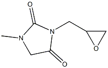 1-methyl-3-(oxiran-2-ylmethyl)imidazolidine-2,4-dione Struktur