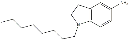 1-octyl-2,3-dihydro-1H-indol-5-amine Struktur