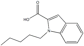 1-pentyl-1H-indole-2-carboxylic acid Struktur