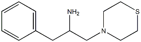 1-phenyl-3-(thiomorpholin-4-yl)propan-2-amine Struktur