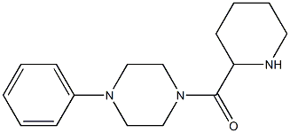 1-phenyl-4-(piperidin-2-ylcarbonyl)piperazine Struktur