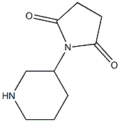 1-piperidin-3-ylpyrrolidine-2,5-dione Struktur