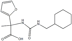 2-({[(cyclohexylmethyl)amino]carbonyl}amino)-2-(2-furyl)propanoic acid Struktur