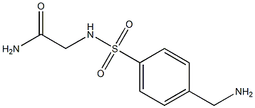 2-({[4-(aminomethyl)phenyl]sulfonyl}amino)acetamide Struktur