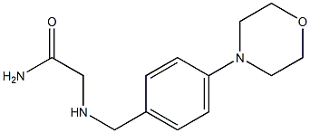 2-({[4-(morpholin-4-yl)phenyl]methyl}amino)acetamide Struktur