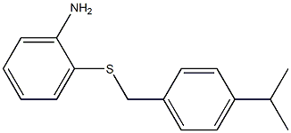 2-({[4-(propan-2-yl)phenyl]methyl}sulfanyl)aniline Struktur