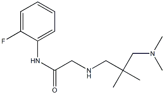 2-({2-[(dimethylamino)methyl]-2-methylpropyl}amino)-N-(2-fluorophenyl)acetamide Struktur