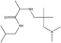 2-({2-[(dimethylamino)methyl]-2-methylpropyl}amino)-N-(2-methylpropyl)propanamide Struktur