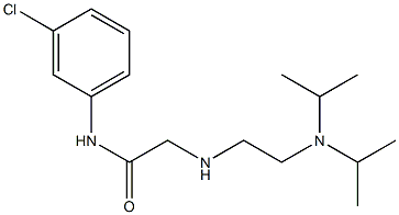 2-({2-[bis(propan-2-yl)amino]ethyl}amino)-N-(3-chlorophenyl)acetamide Struktur