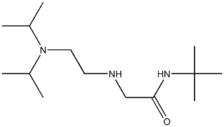 2-({2-[bis(propan-2-yl)amino]ethyl}amino)-N-tert-butylacetamide Struktur